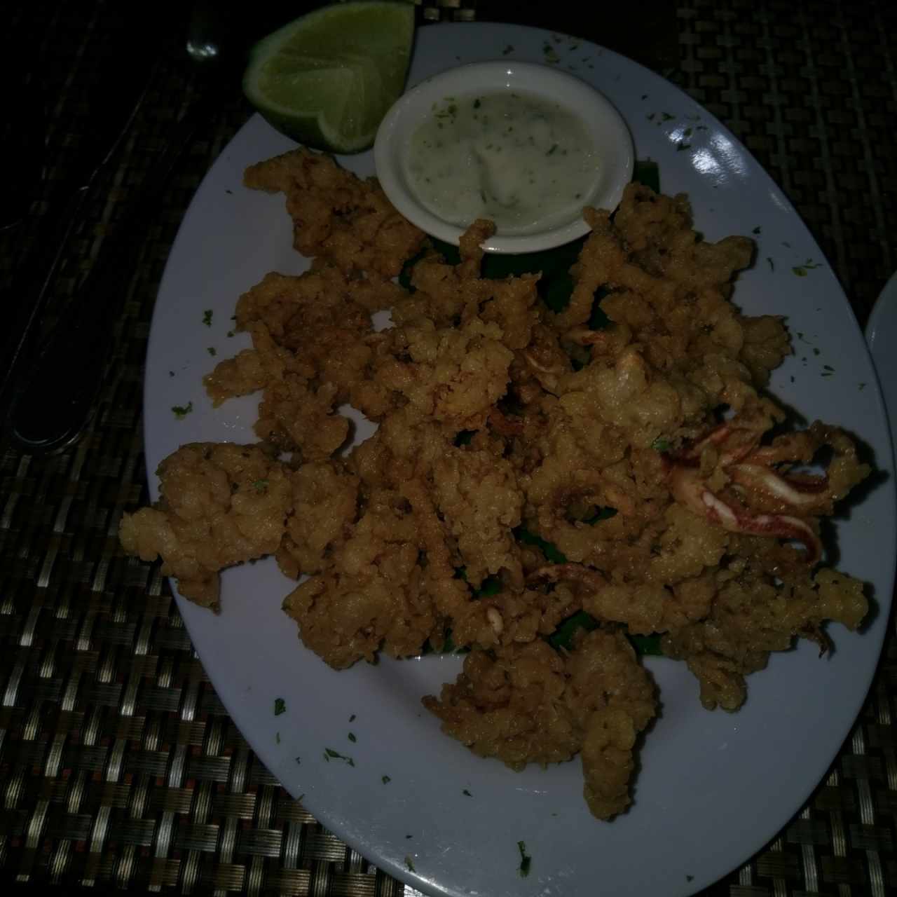 arañitas de calamar.