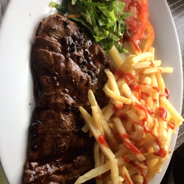 Filete a la pimienta para los que no pueden comer mariscos