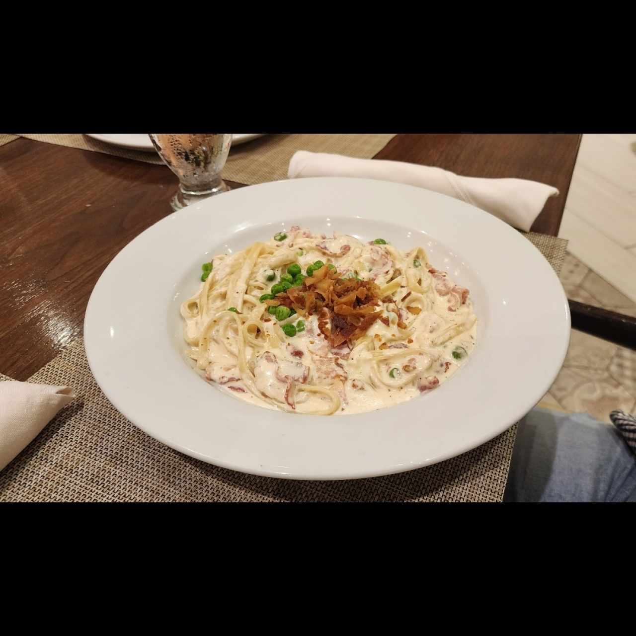 Especiales - Fetuchini Carbonara