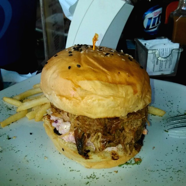 Pulled pork menu lunch