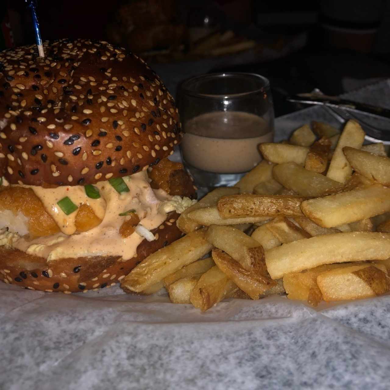 hamburguesa de dorado 