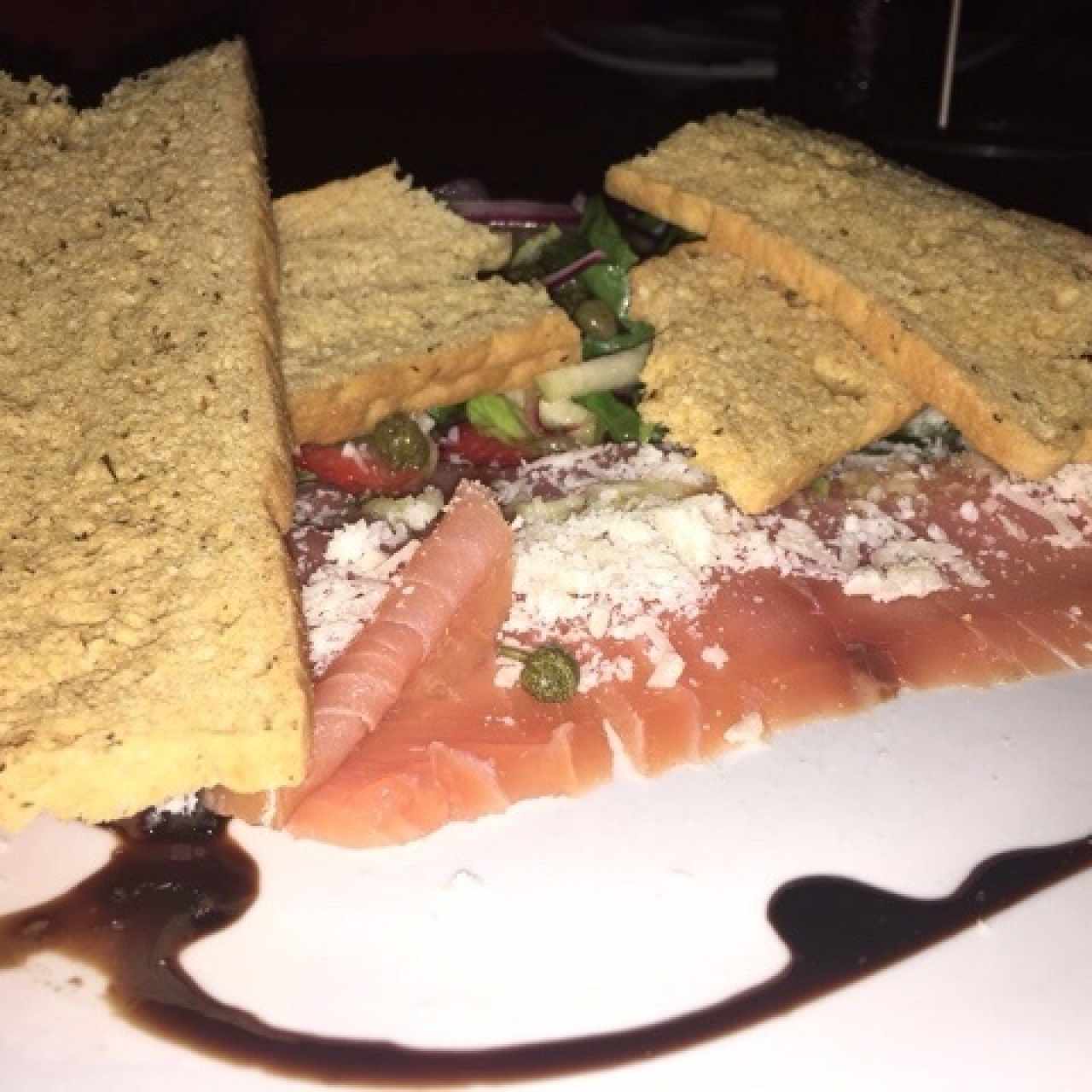 Carpaccio de Salmao Ahumado 