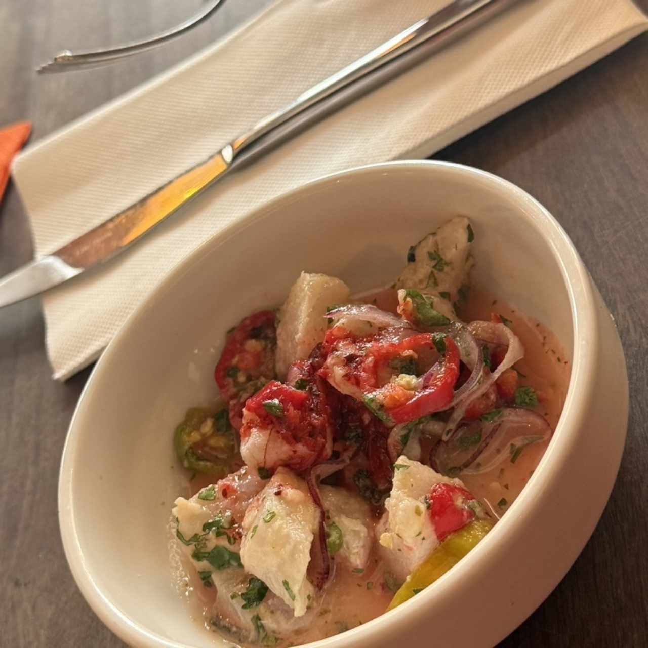 Ceviche de corvina