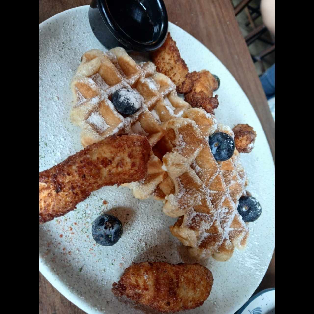 Chicken waffles