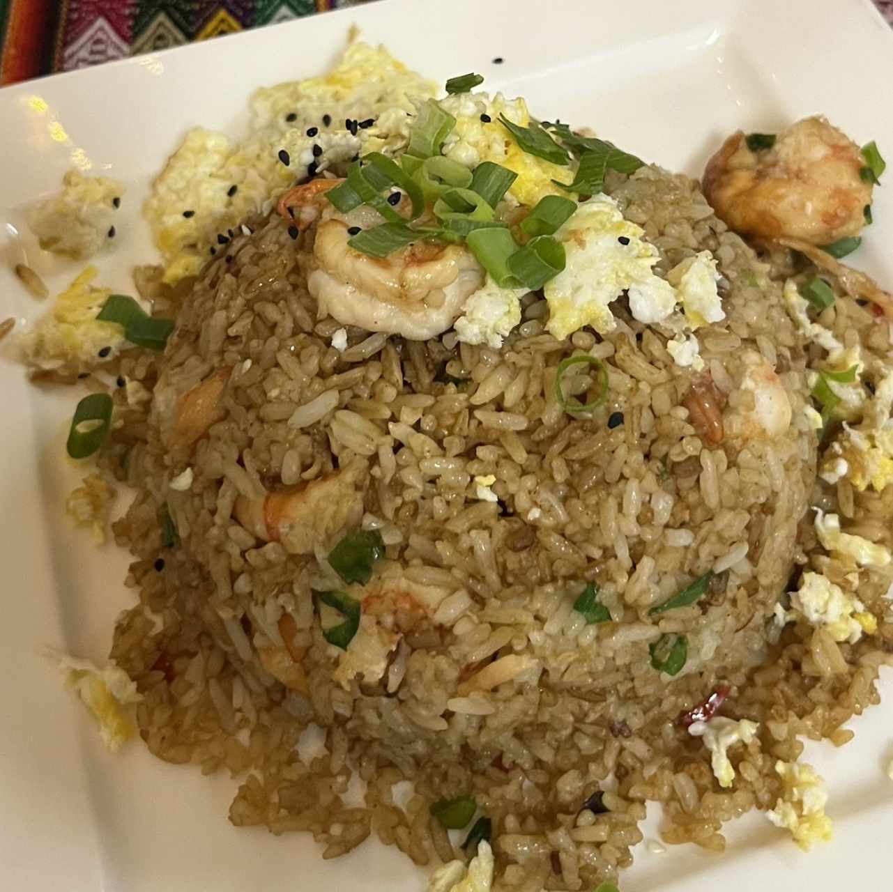 Chaufa de camarones