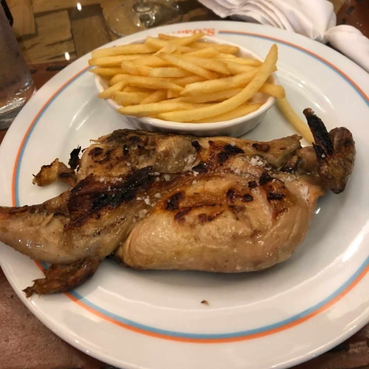 1/2 pollo a la plancha