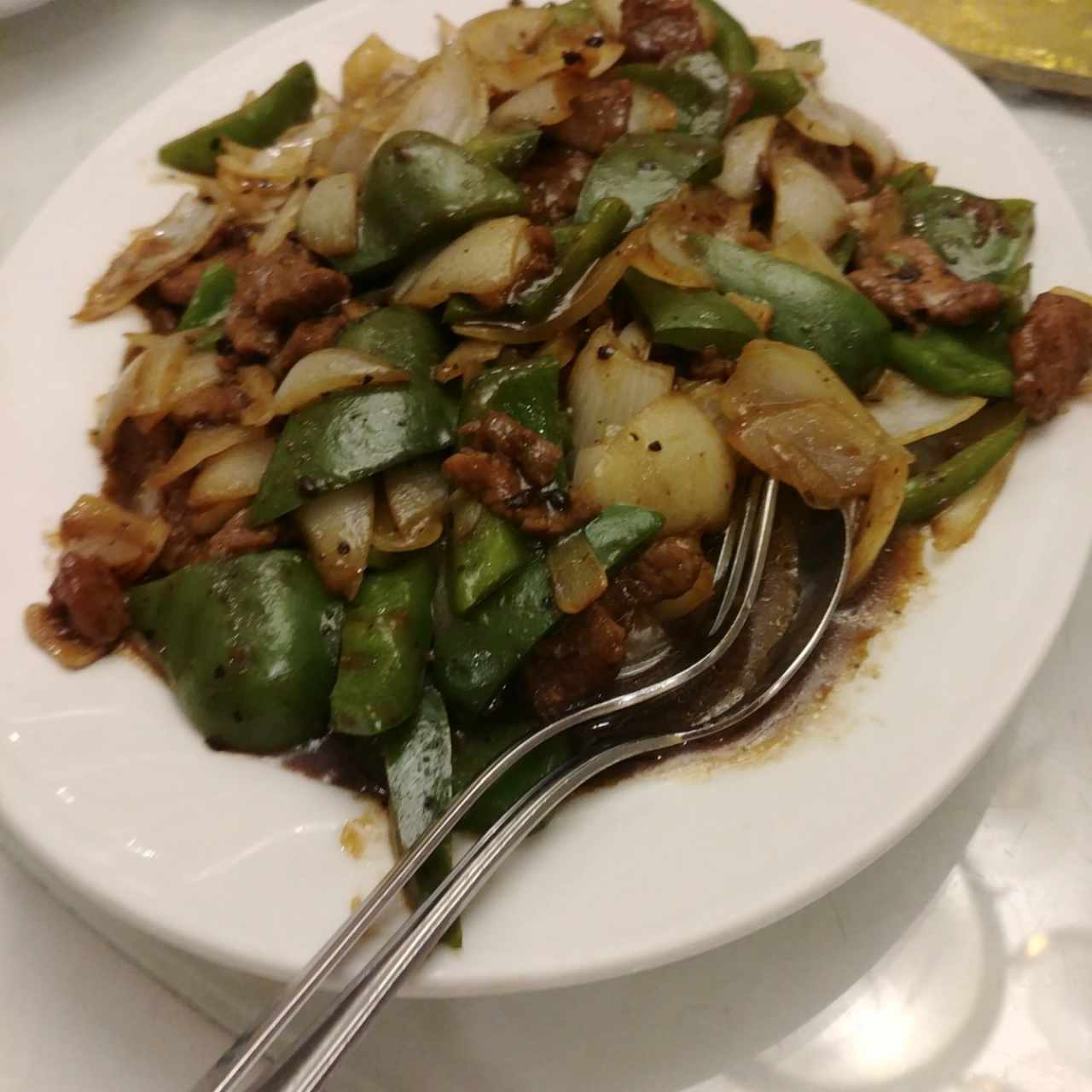 Bistec picado parte del menu No. 1