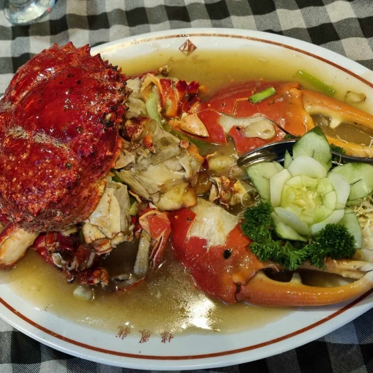 Centollo en salsa de Jengibre