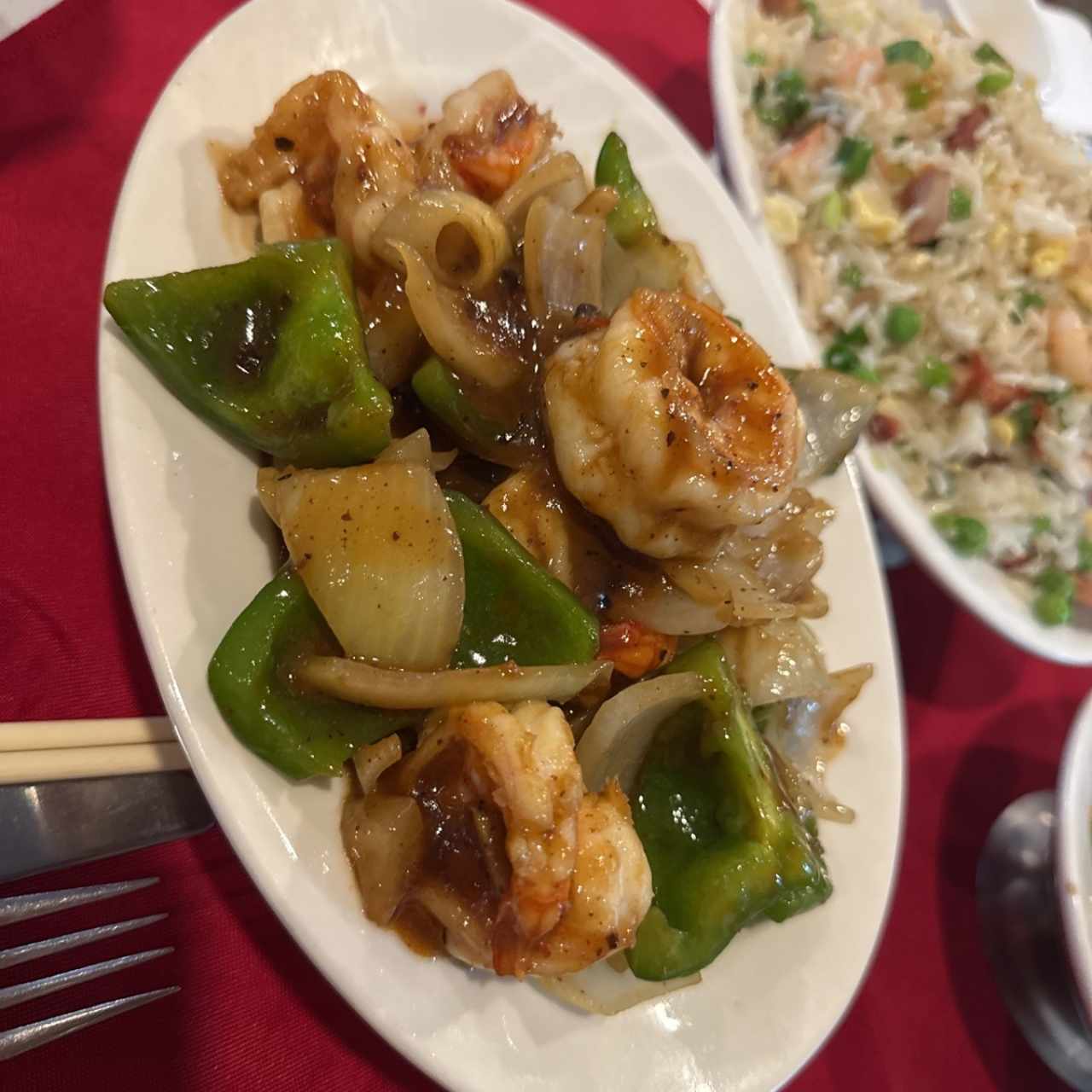 Langostinos en Salsa Agridulce
