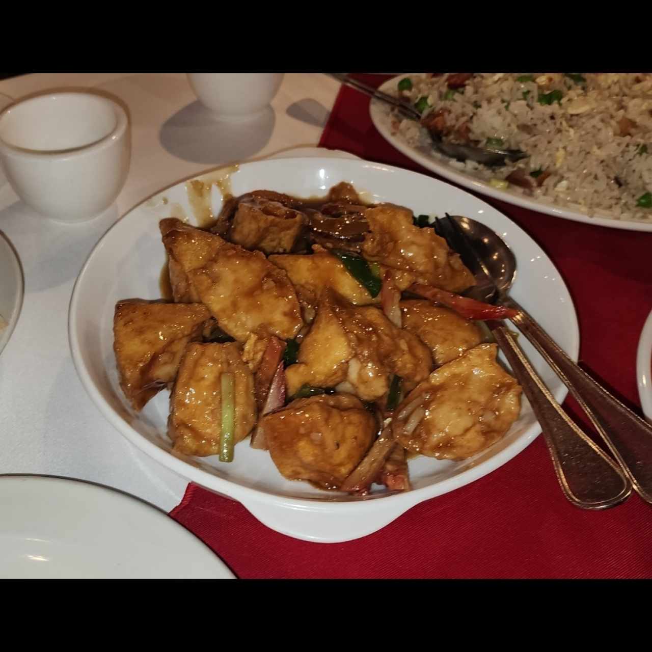 Tofu Frito Relleno Hun Siu