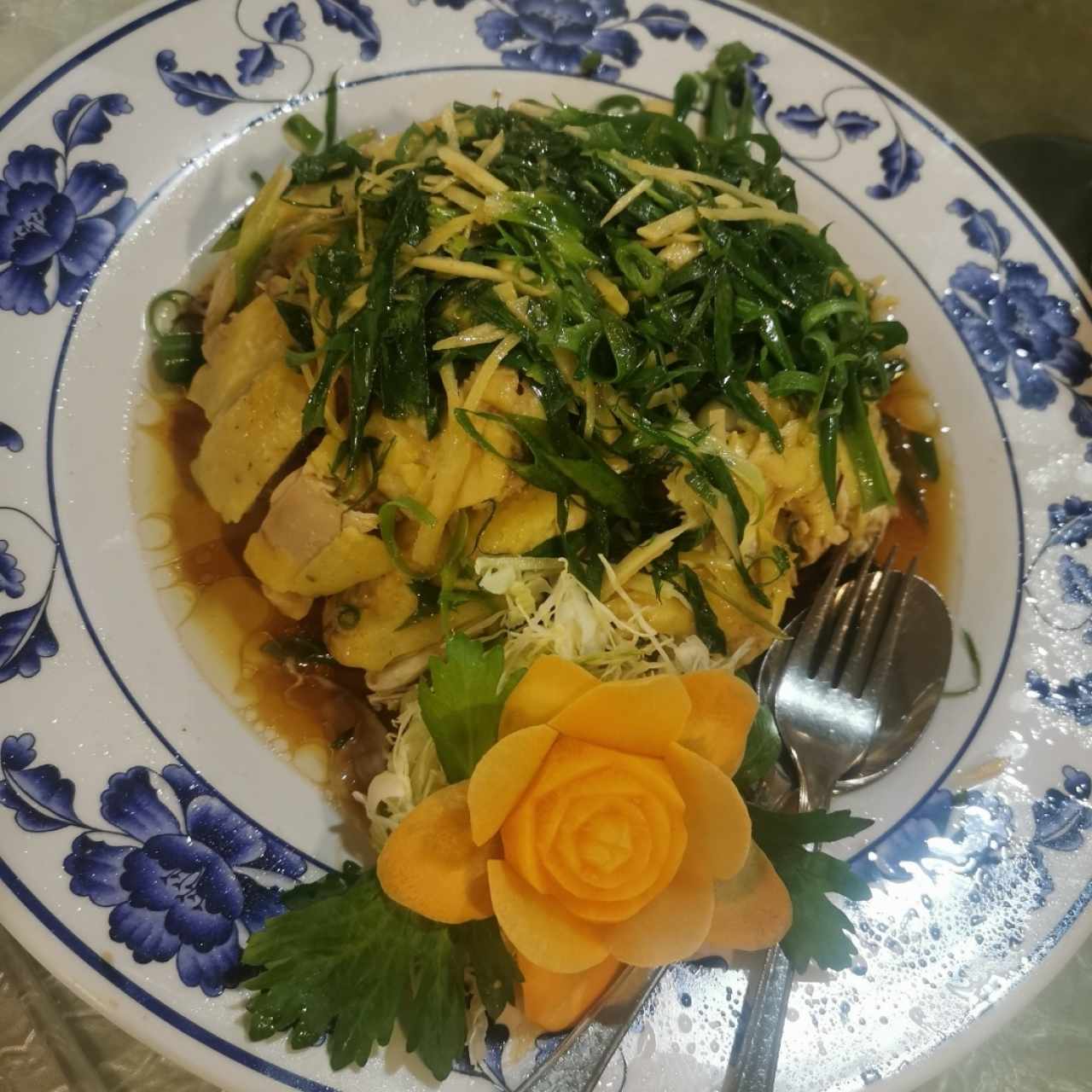 Gallina en Salsa de Jengibre (Suave)
