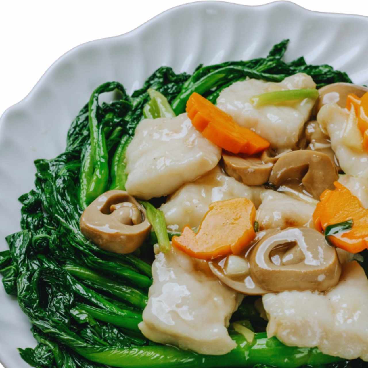 Pescado con Hojas de Mostaza (Filete)