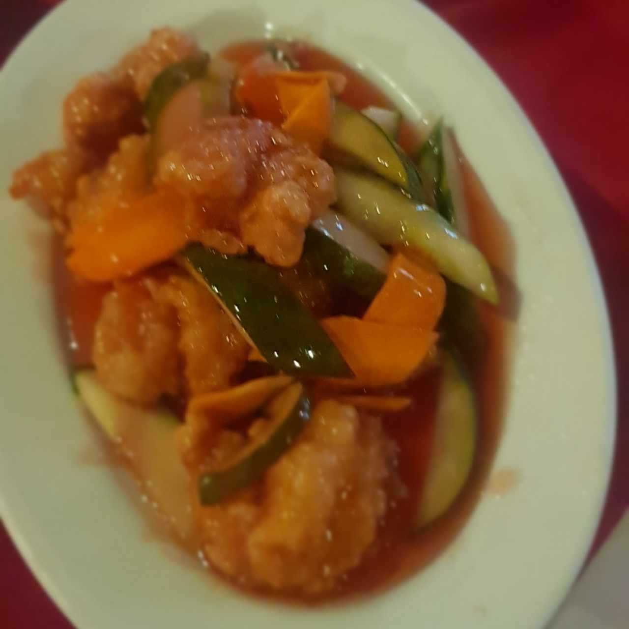 langostino agridulce