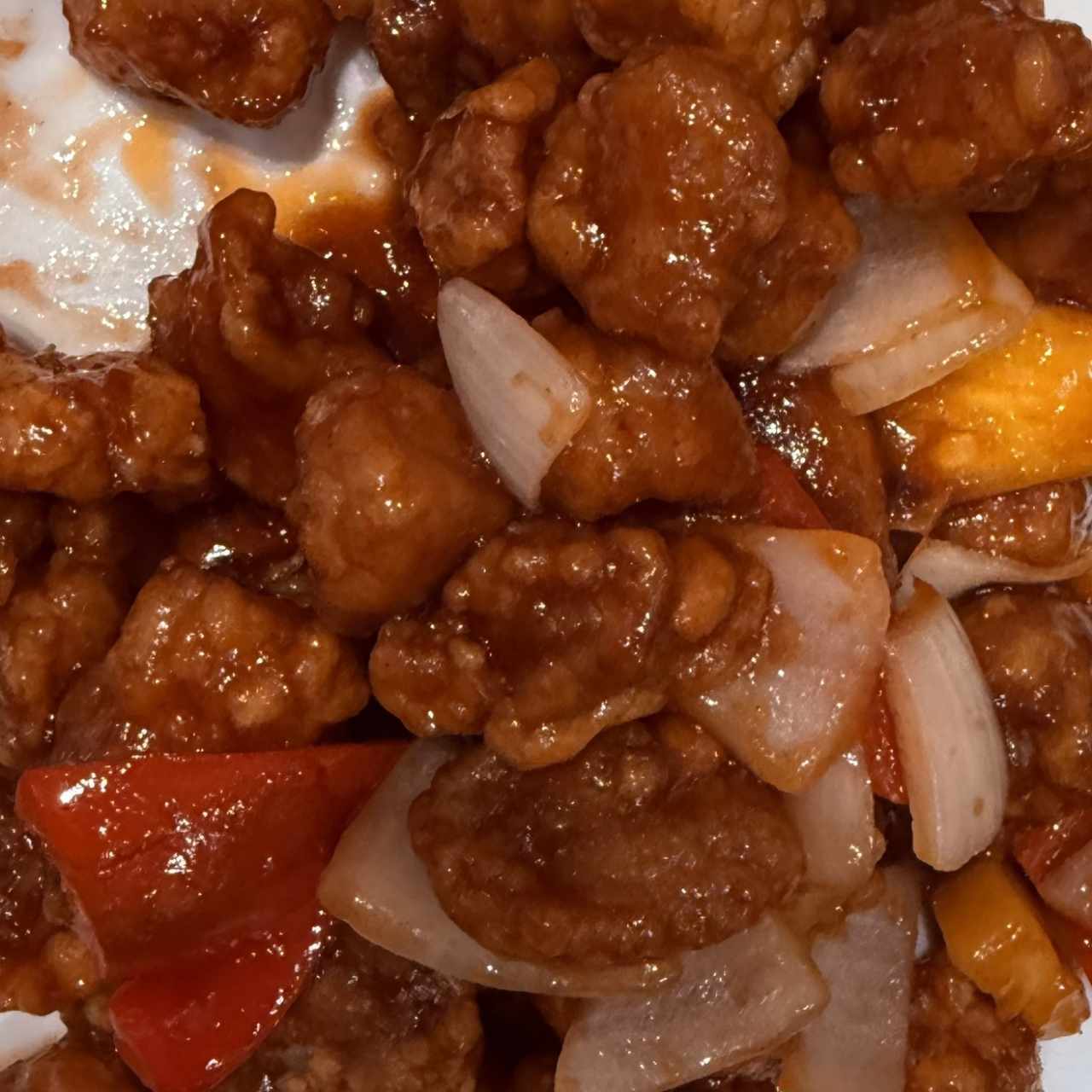 Costilla de puerco agridulce