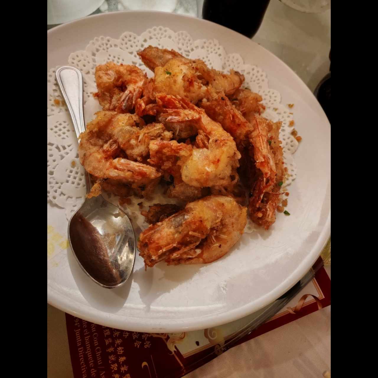 Langostinos en sal y pimienta