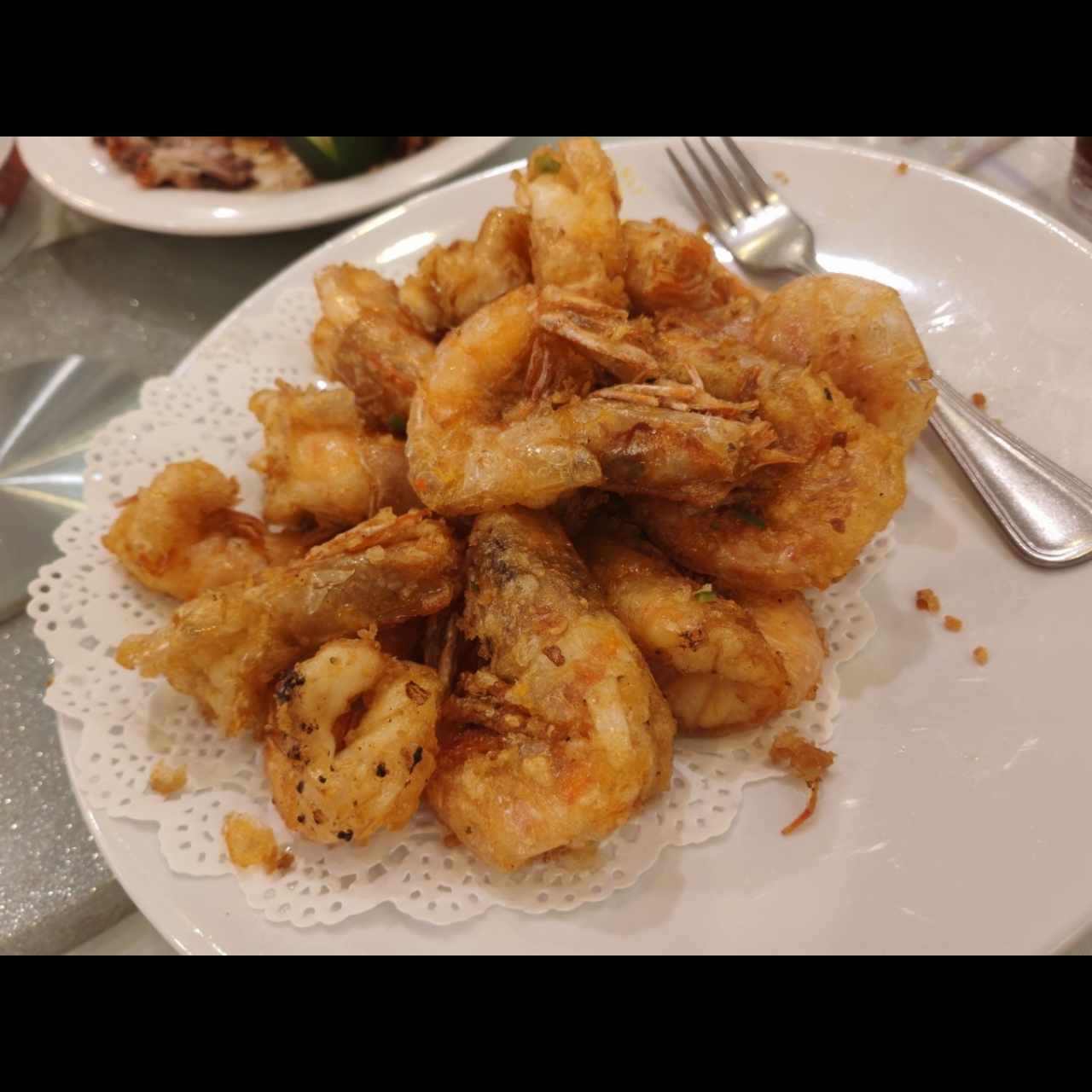 Langostinos en sal y pimienta