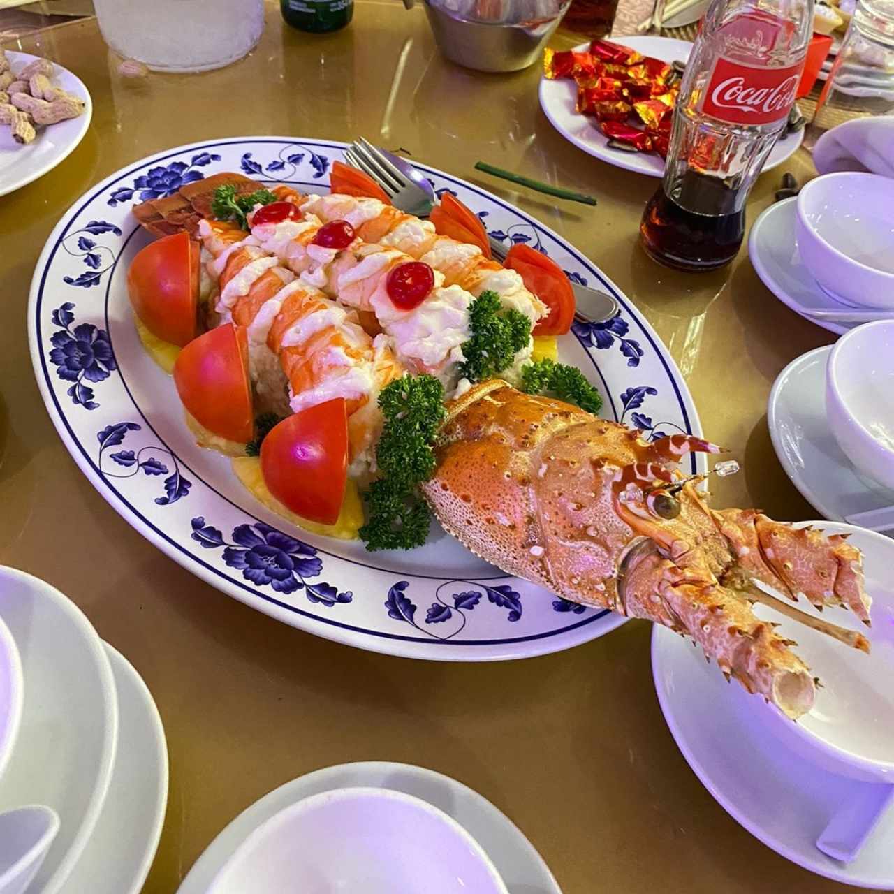 Langostinos en sal y pimienta