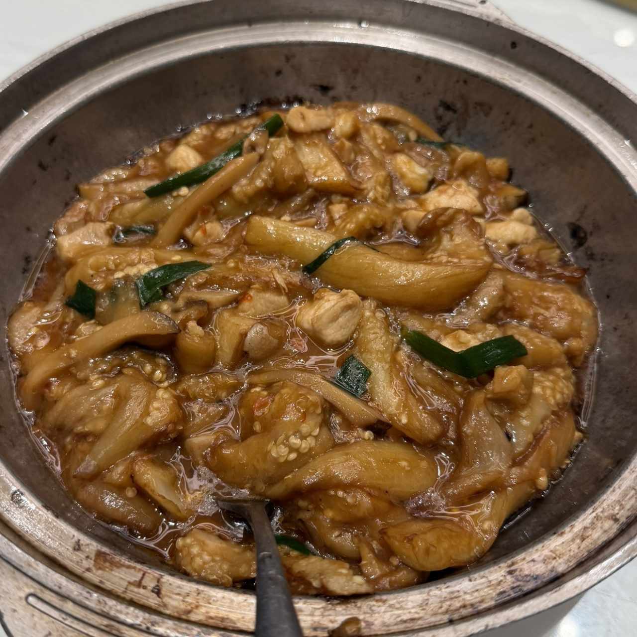 Cacerola de berenjena con bacalao