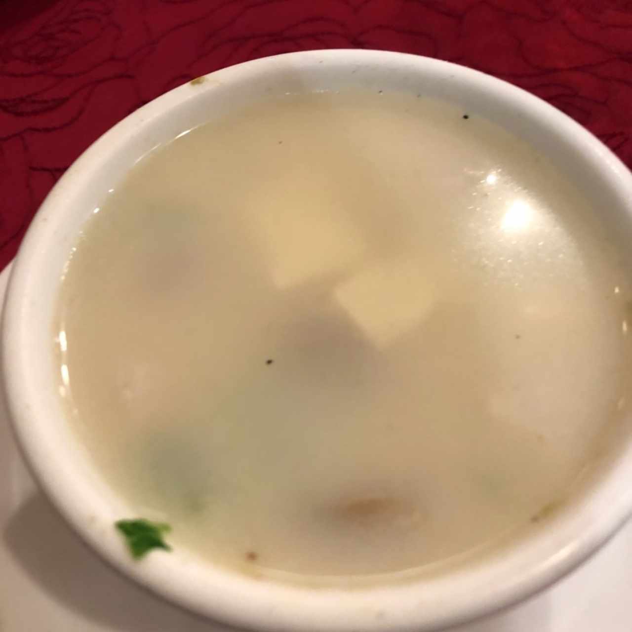 sopa de bolitas de pescado