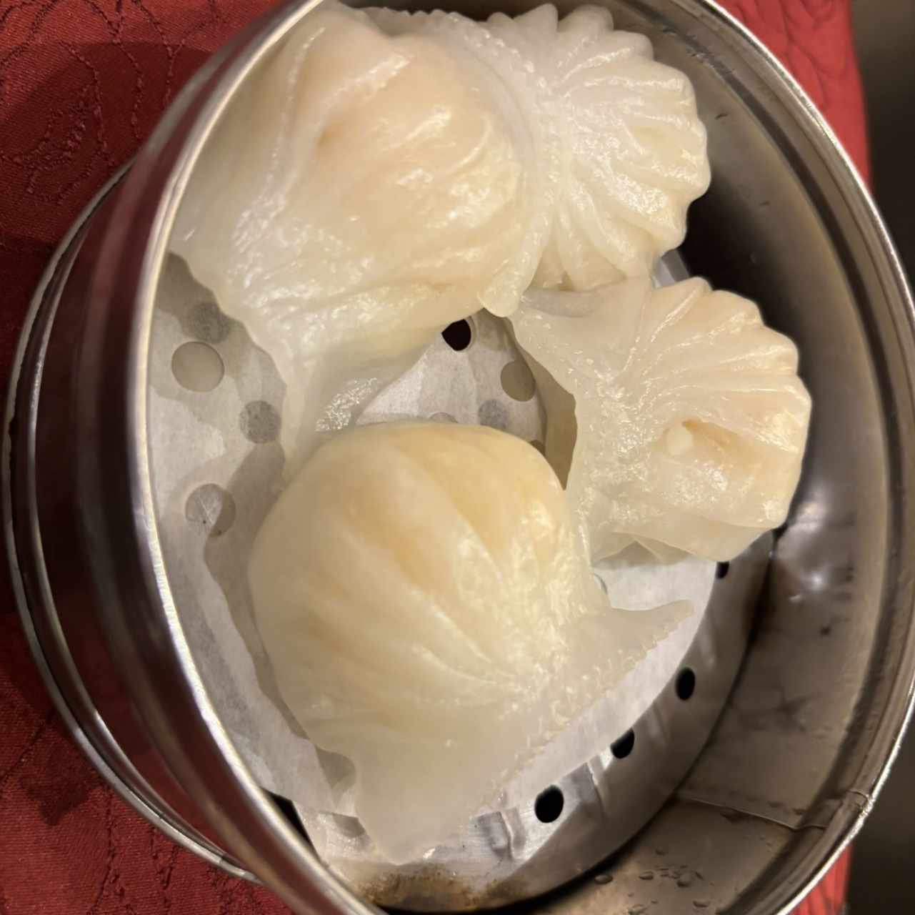 Har Gao.   Dunpling de camarones 