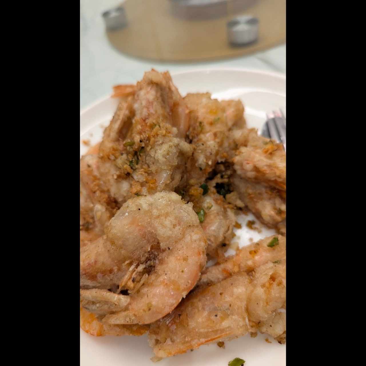Langostinos en sal y pimienta