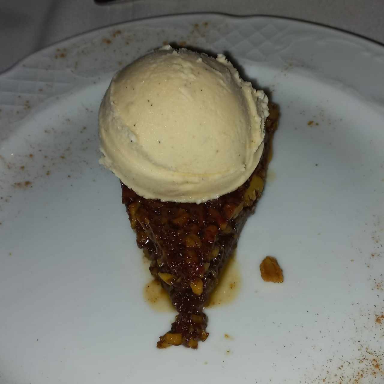 Pican pie con helado