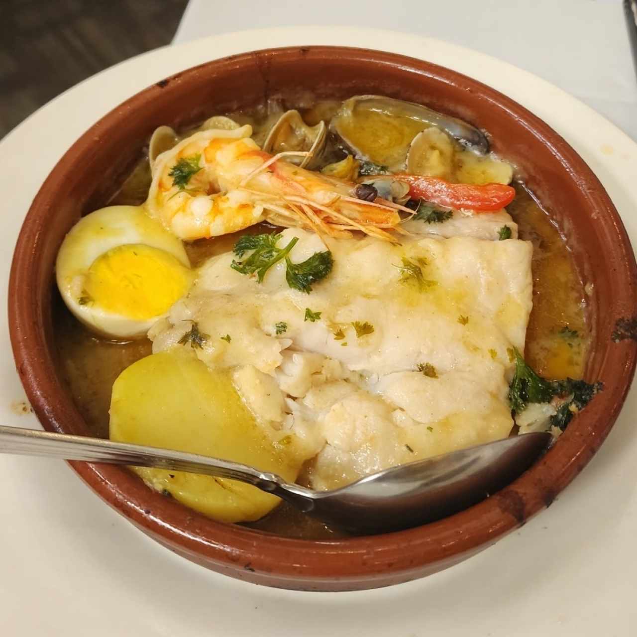 Corvina a la vasca o Corvina al Limón
