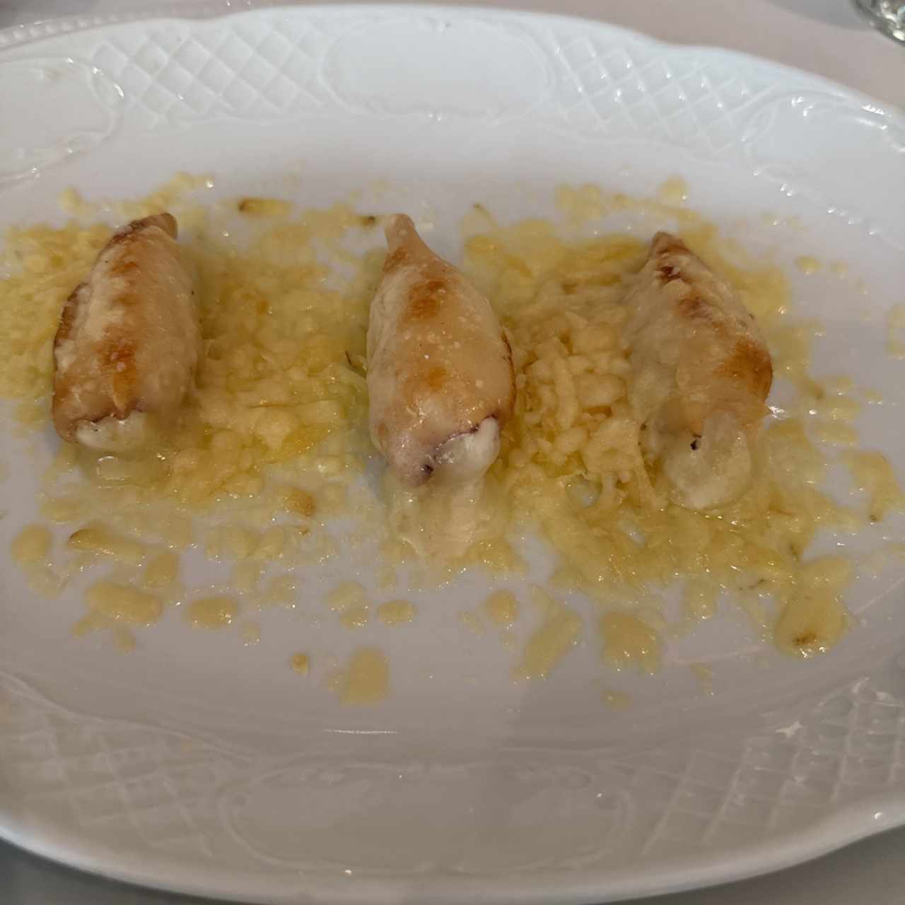 Calamares rellenos de queso Machego