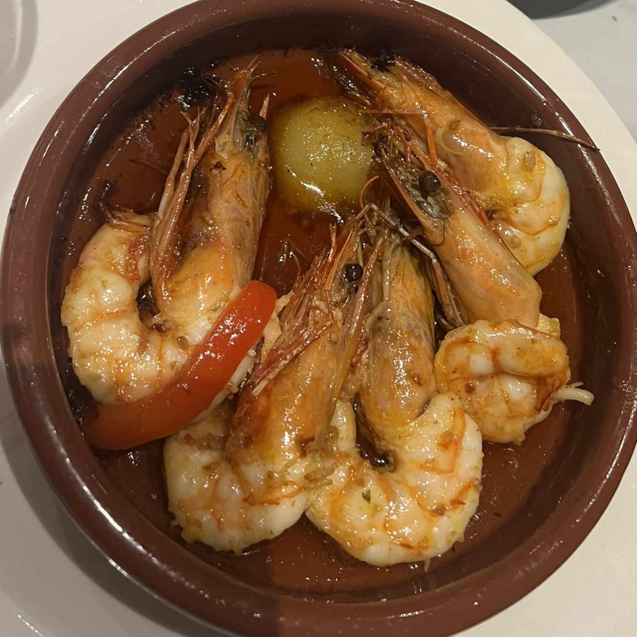 Langostinos en Mantequilla o al Ajillo