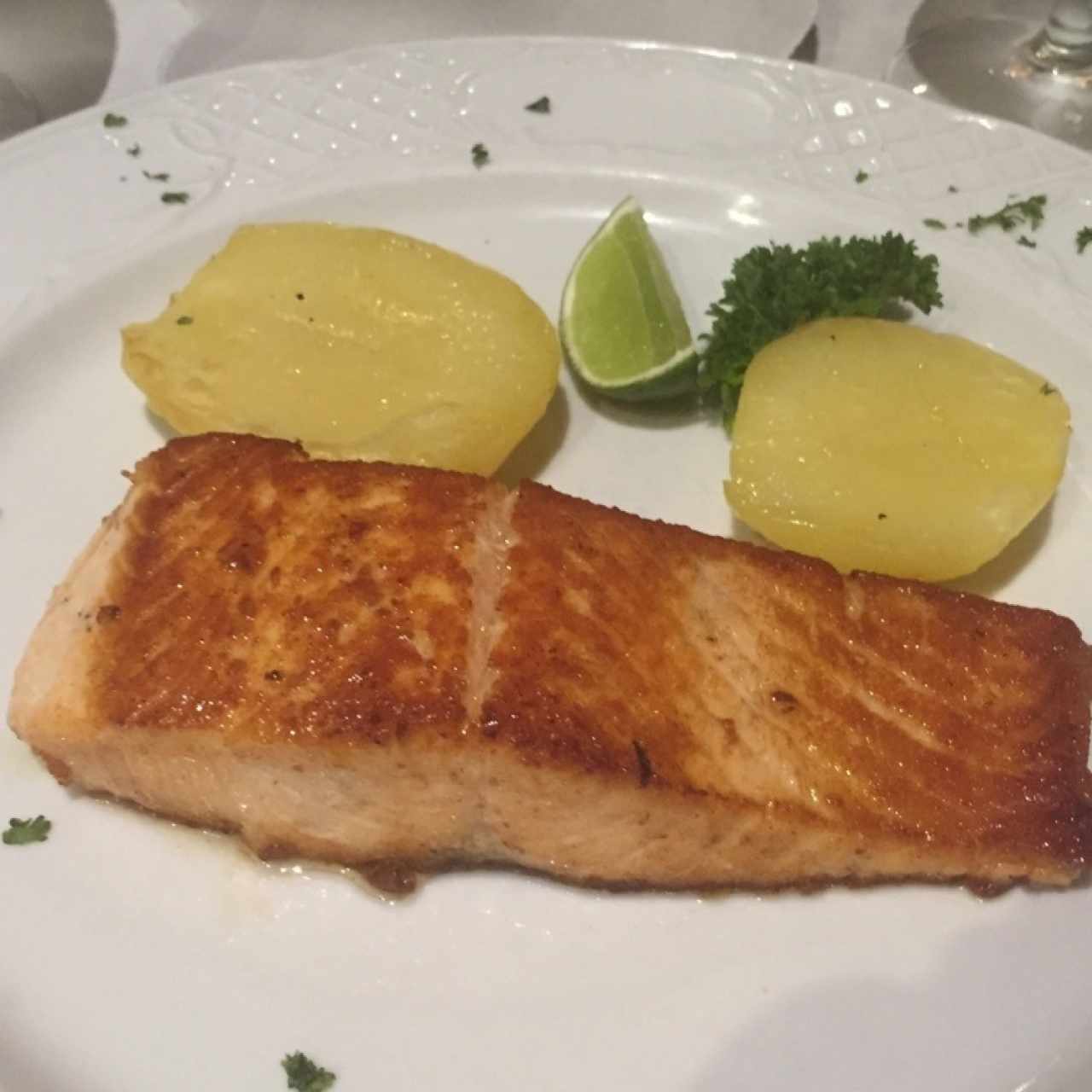 salmon fresco a la plancha