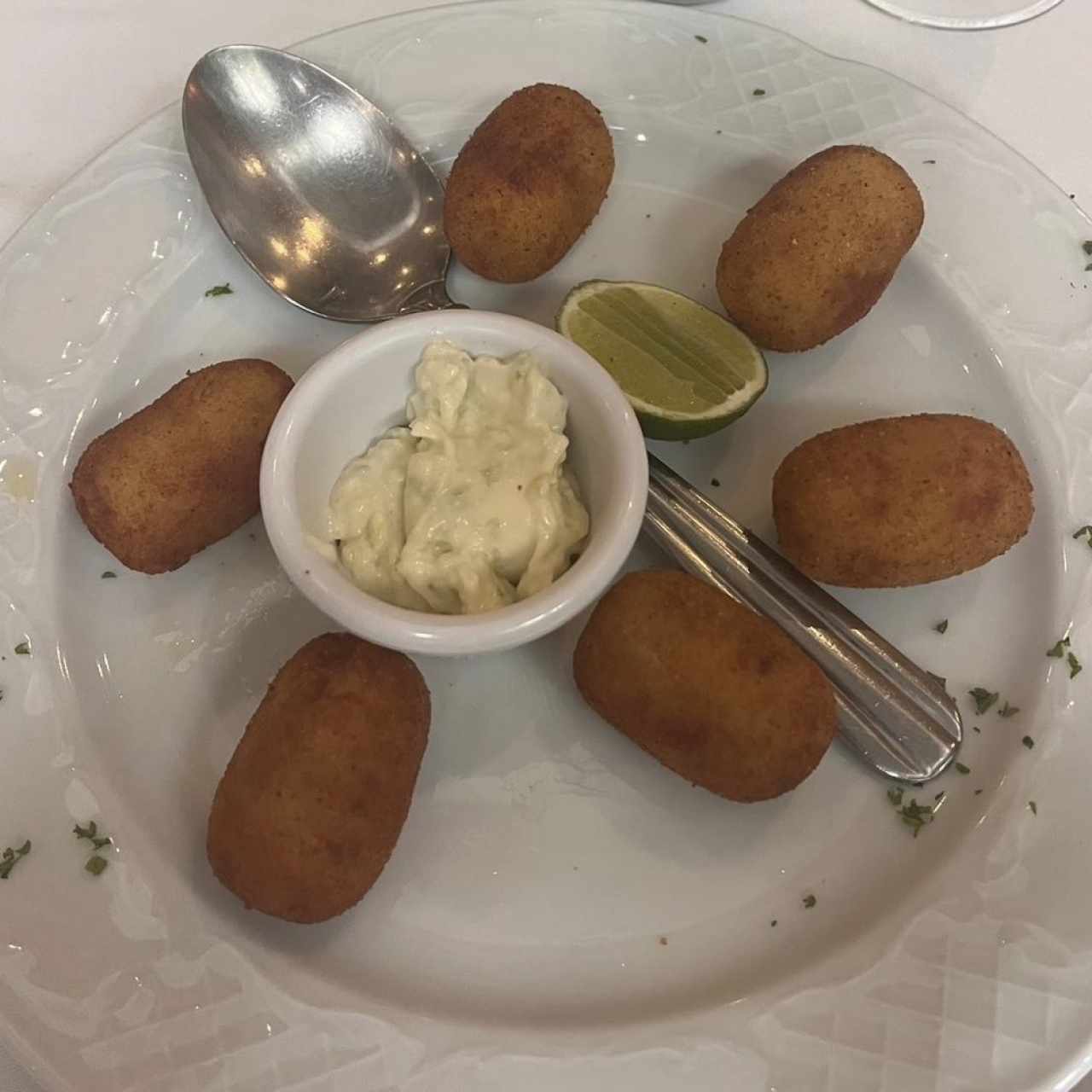 Croquetas de Bacalaoy Croquetas de Jamon Serrano