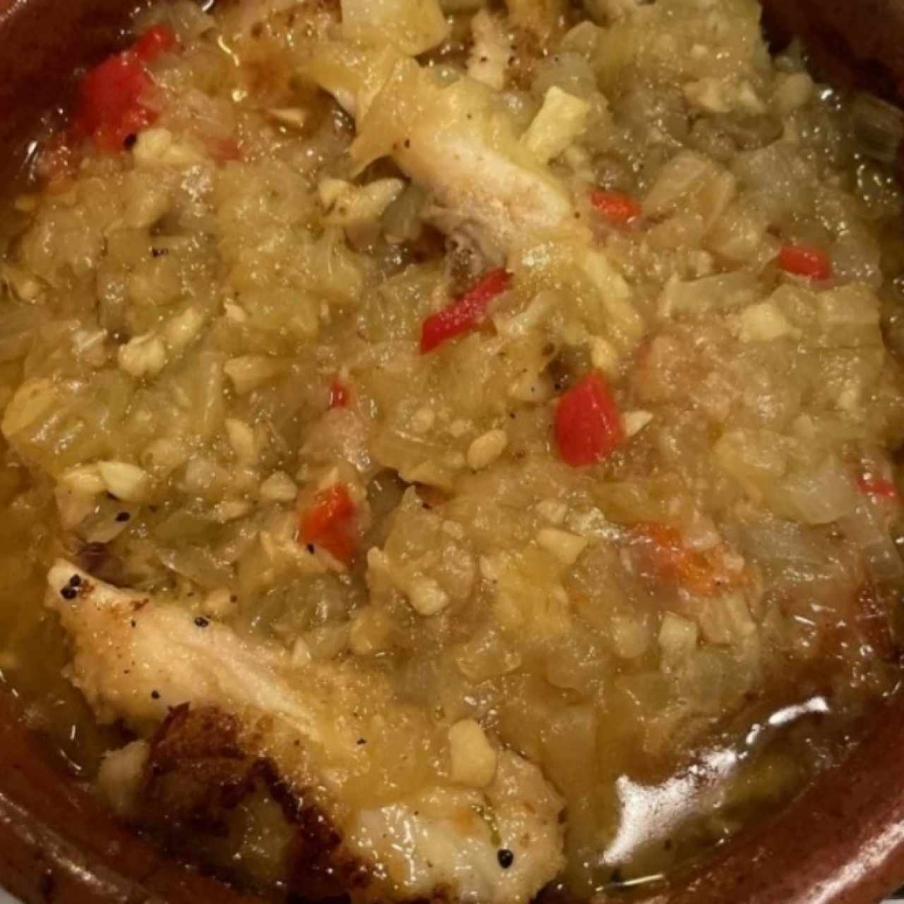 Filete de Corvina al Ajillo