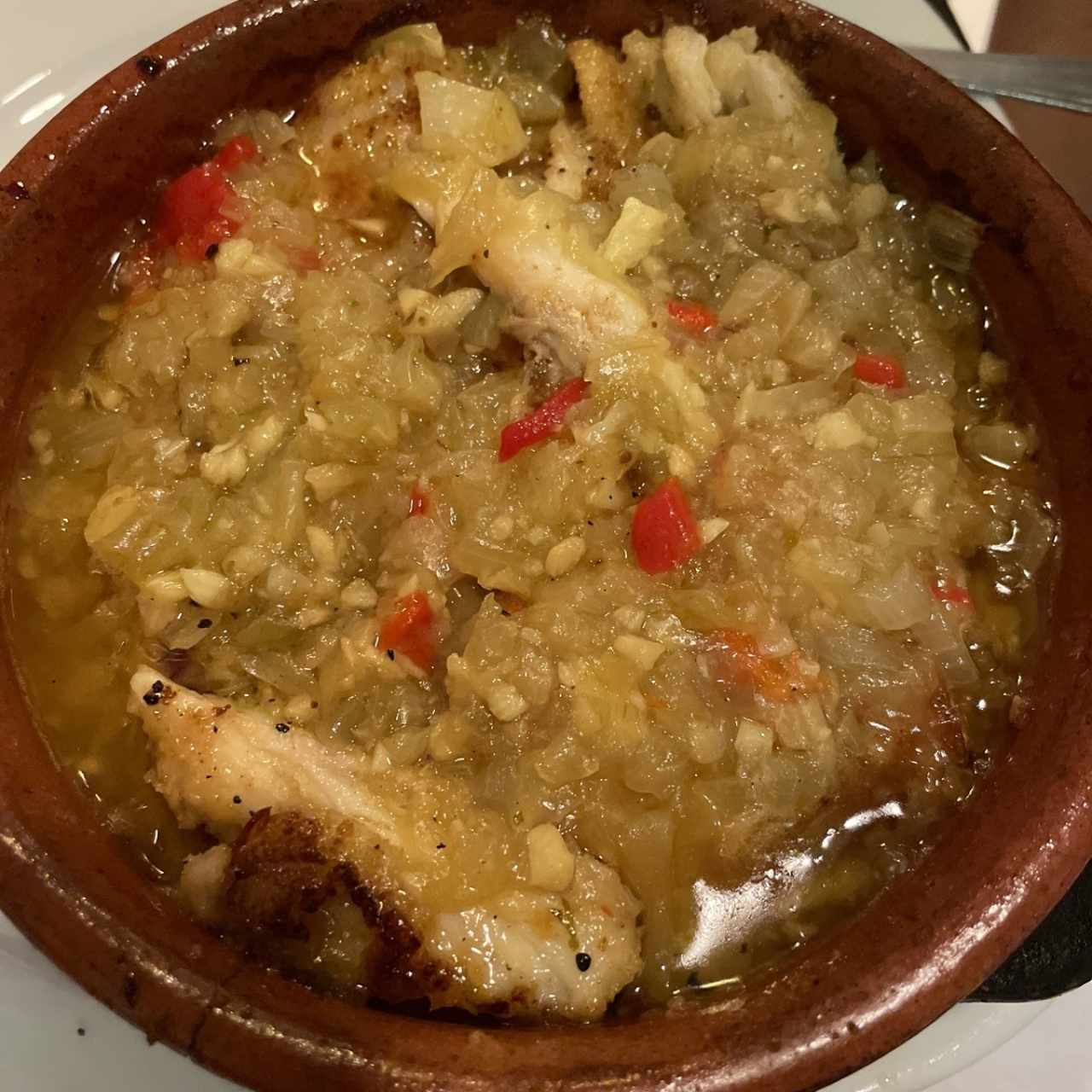 Filete de Corvina al Ajillo