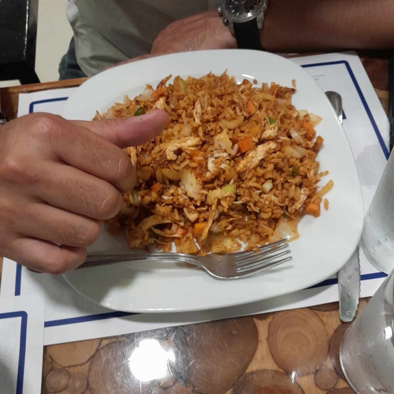 Arroz Frito de Pollo