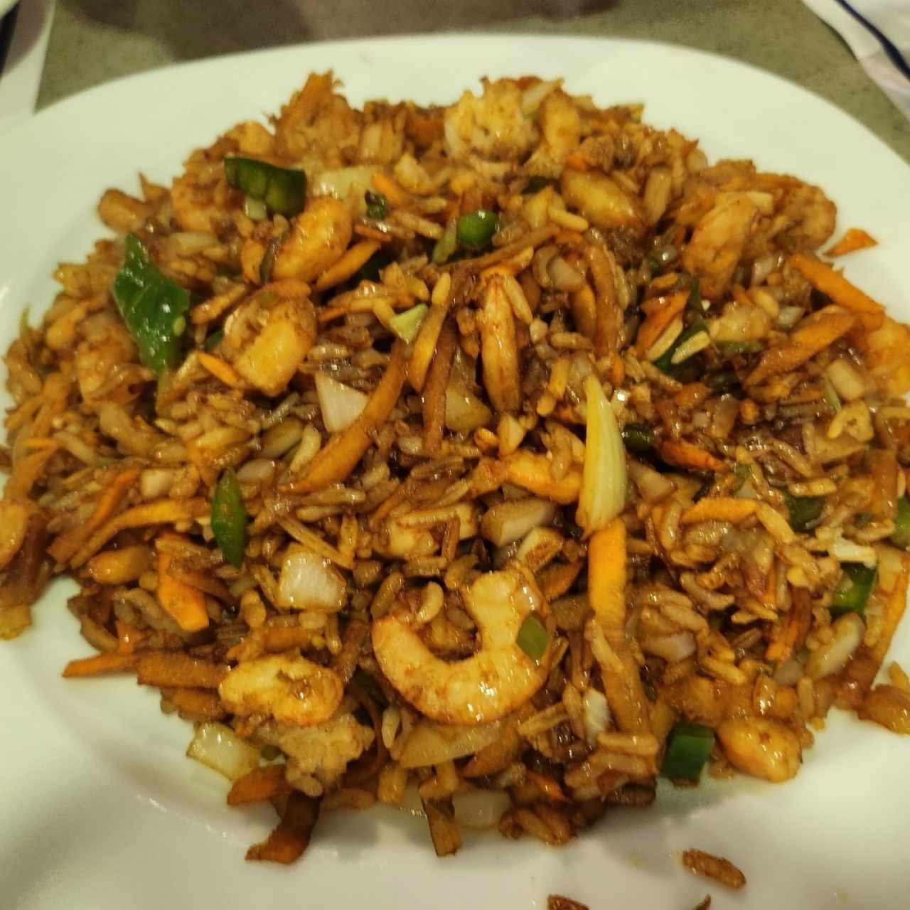 Arroz Frito con Camarones
