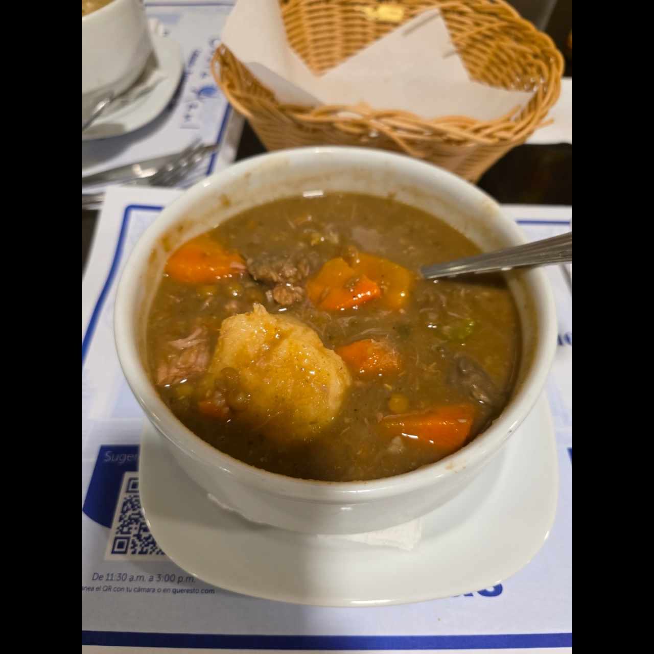 Sopa de Lenteja con Carne
