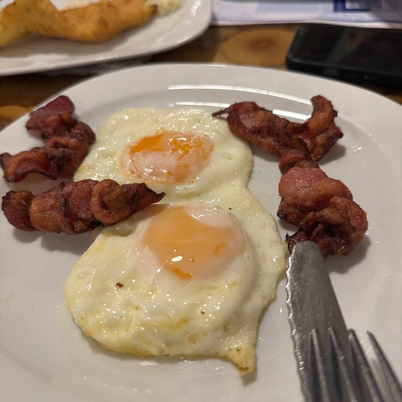 Par de huevos Fritos