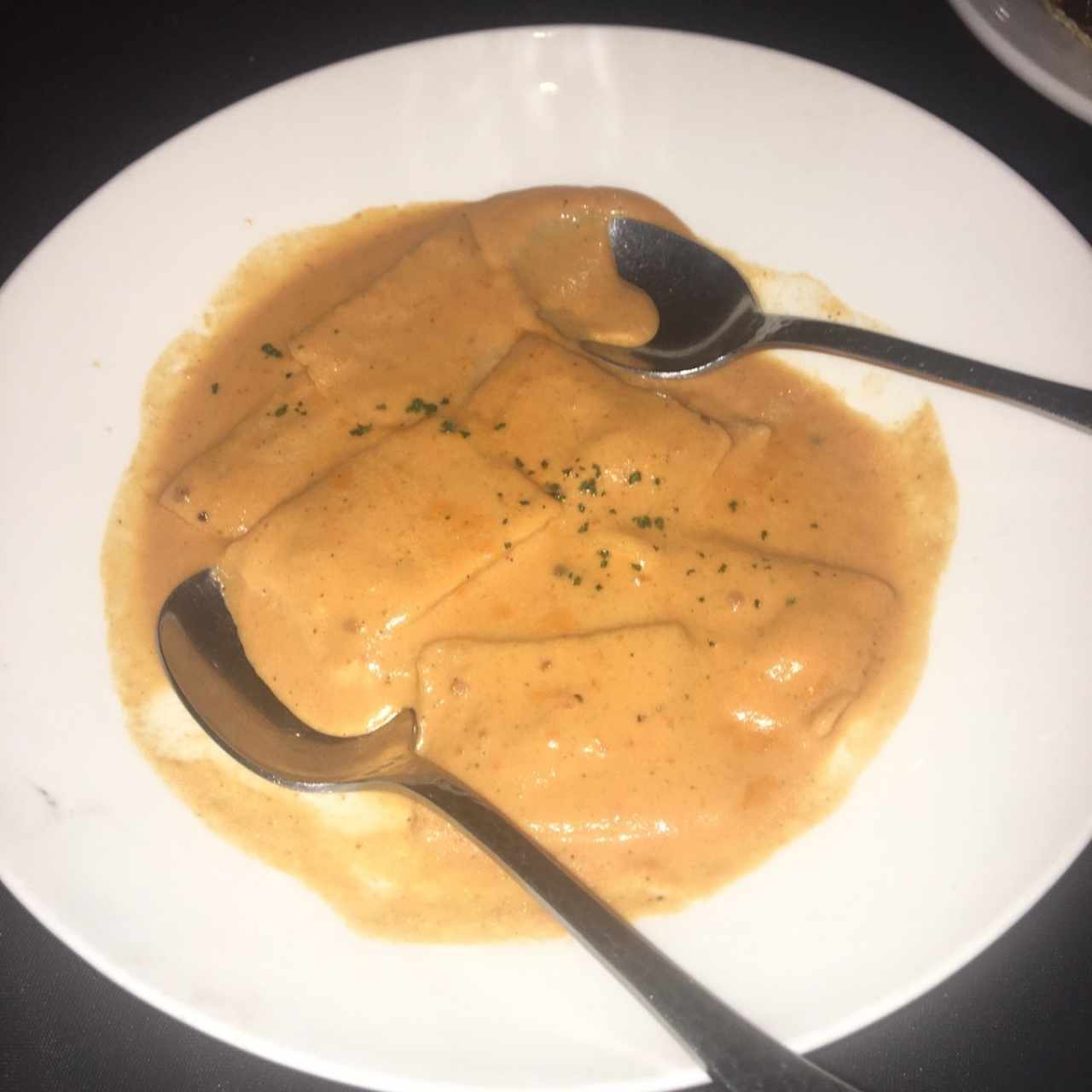 Raviolis de Jamon Serrano y Queso Manchego