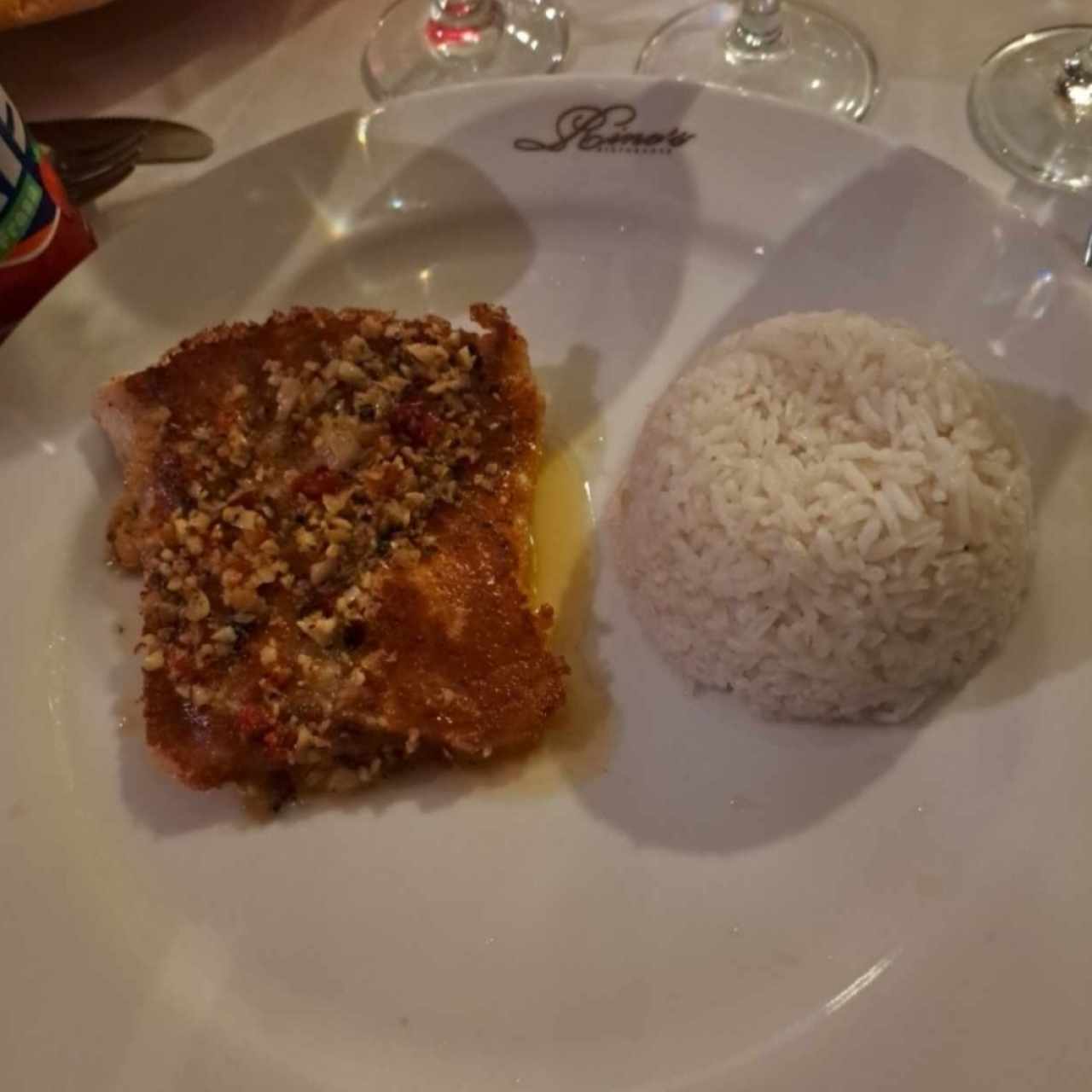 Filete de Corvina al Ajillo