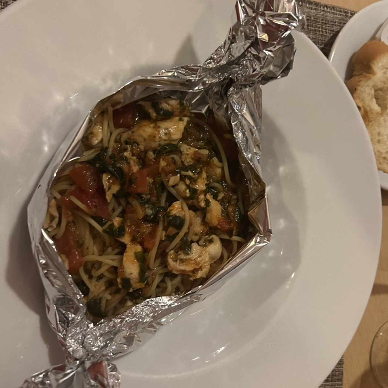 Pollo y Espinaca