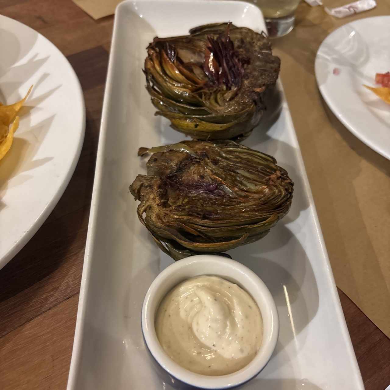 Starters - Grilled Alcachofas
