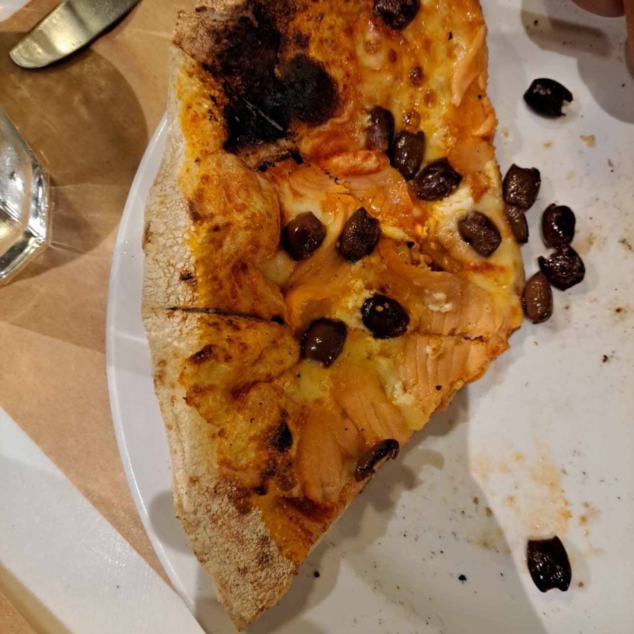 Pizza de salmón