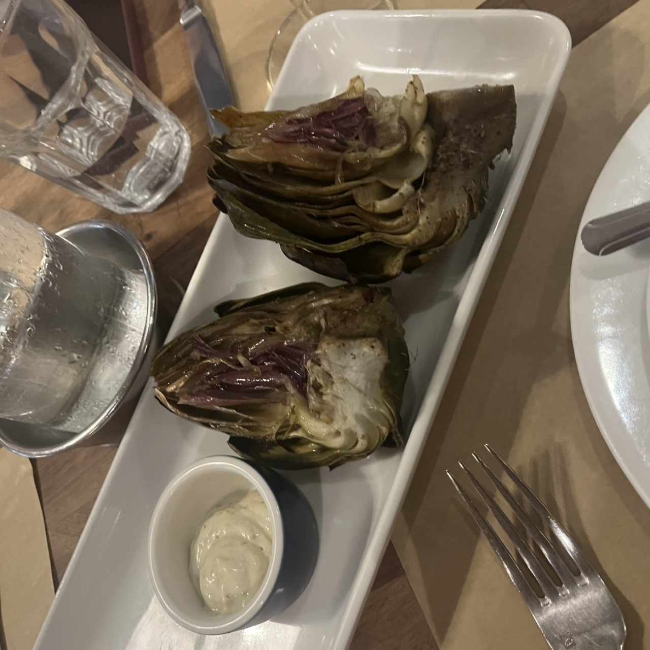 Starters - Grilled Alcachofas