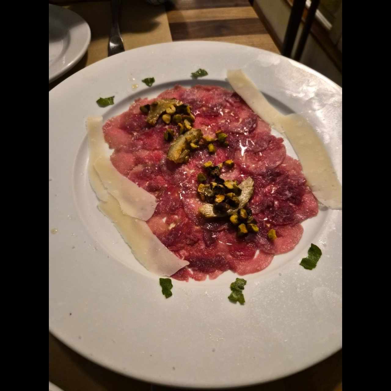 Carpaccio Caliente de Res