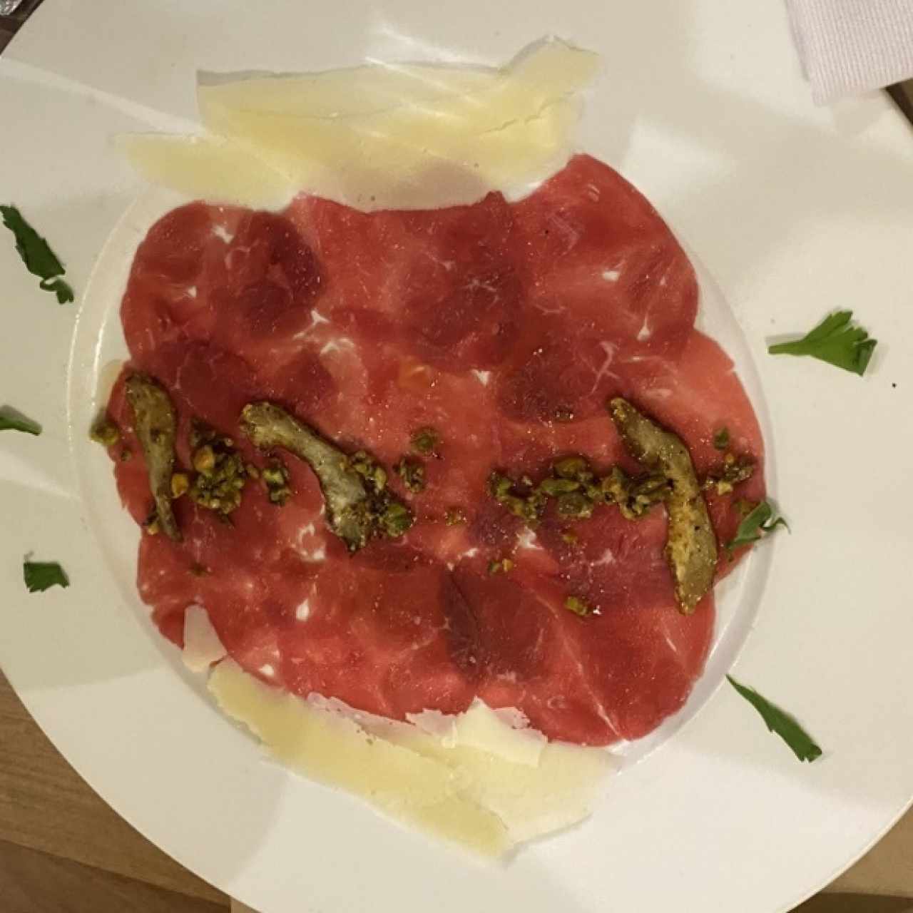 Carpaccio Caliente de Res