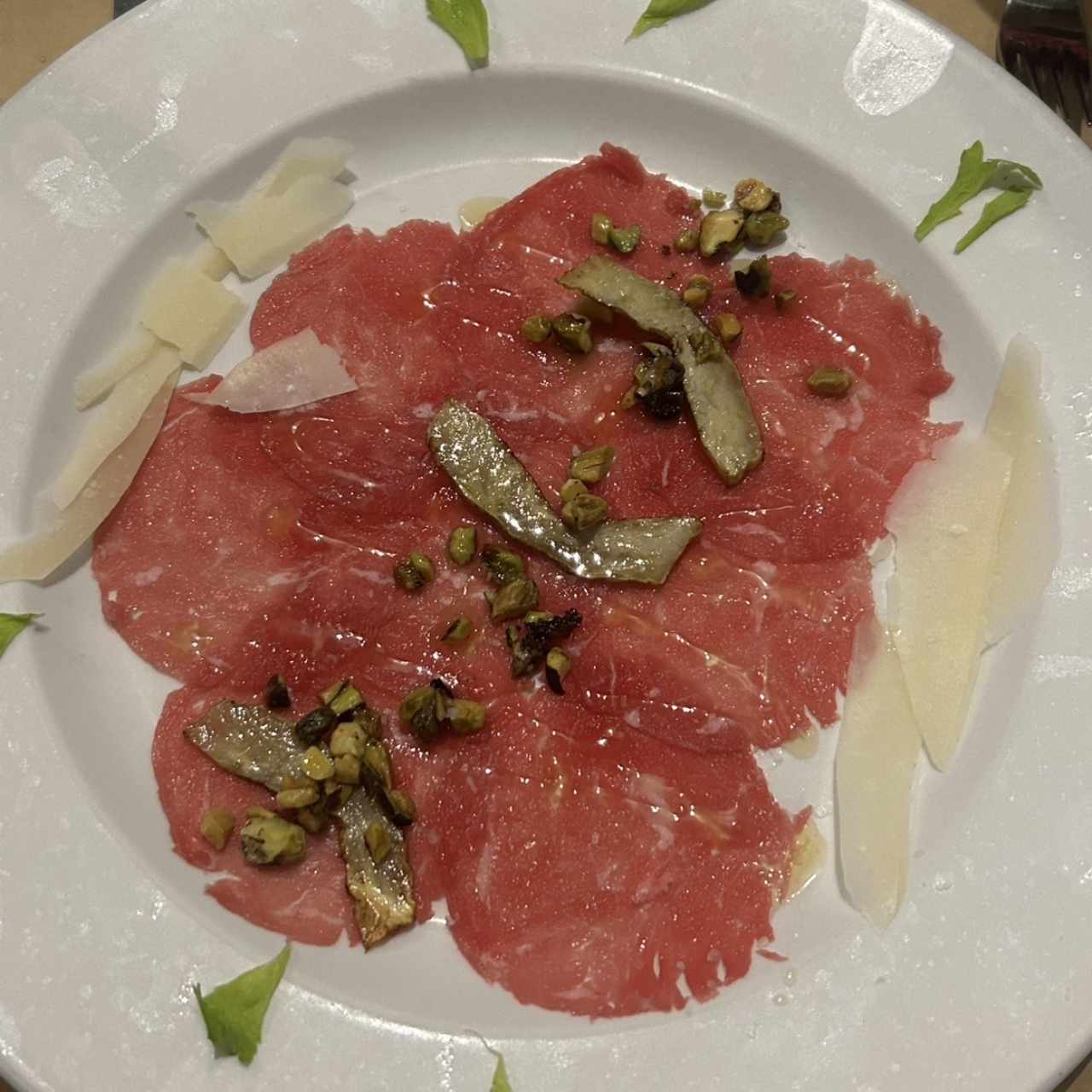 Carpaccio Caliente de Res