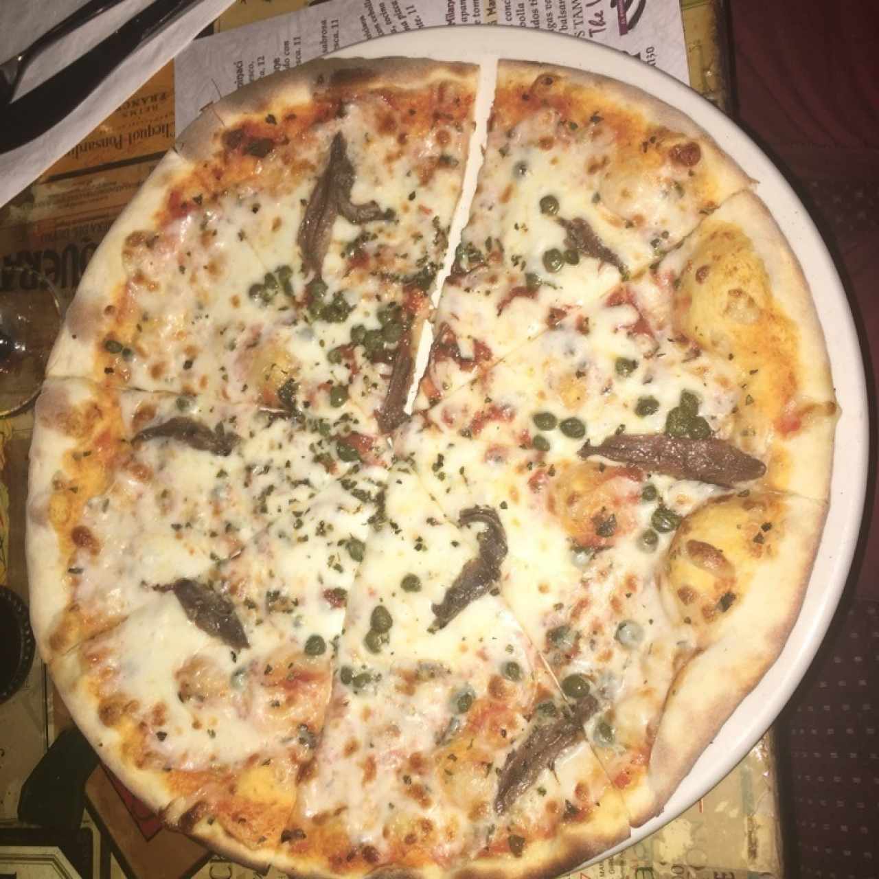 pizza con anchoas