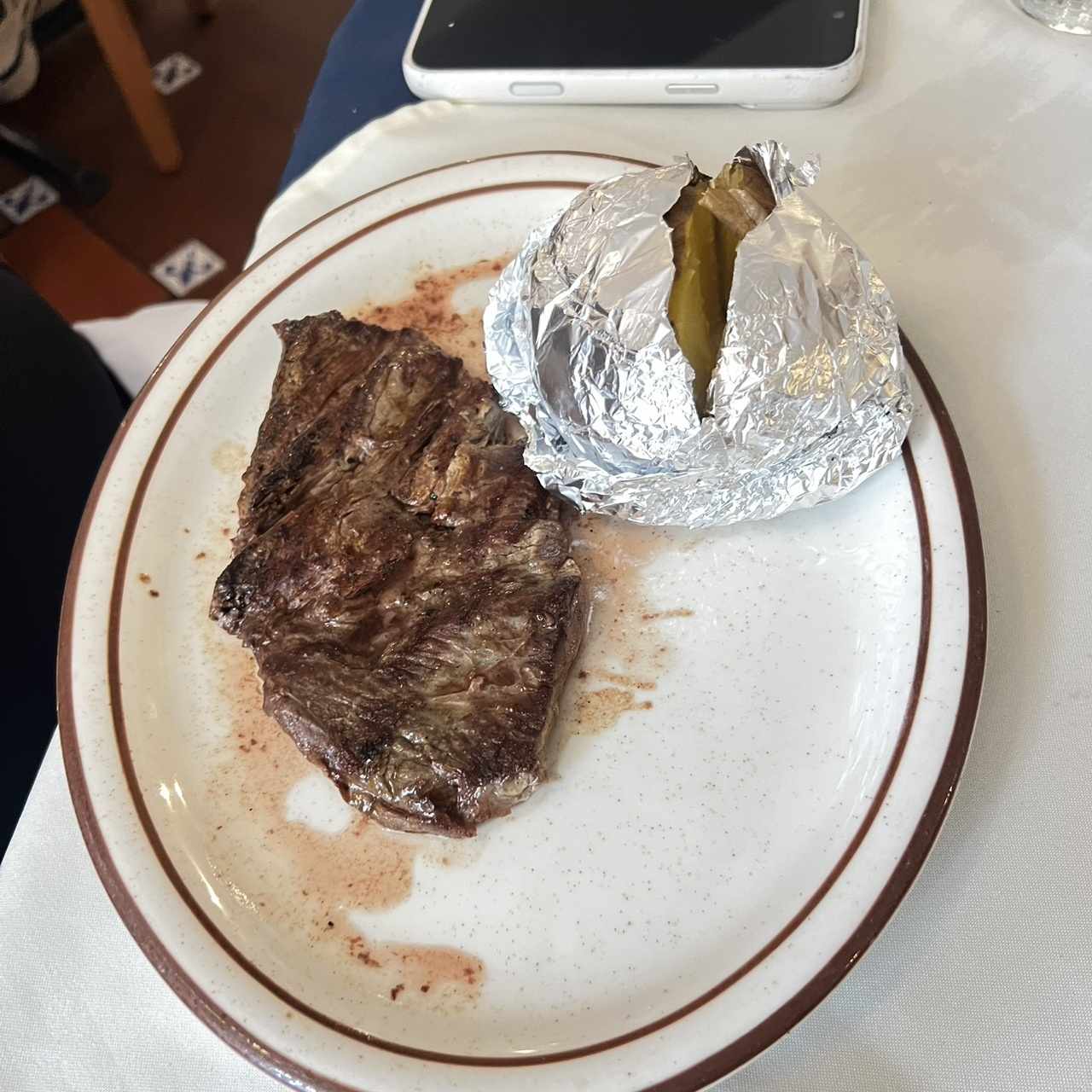 FILETE ABIERTO CON PAPA ASADA