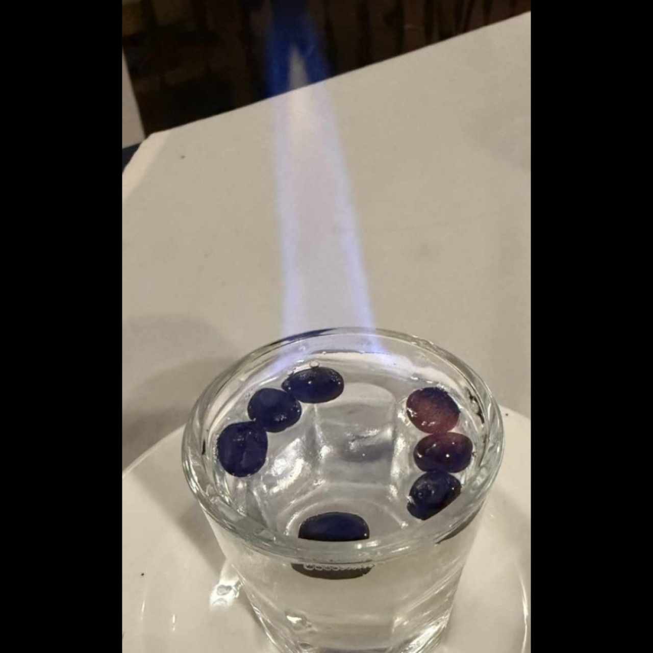 shot de sambuca flambeado