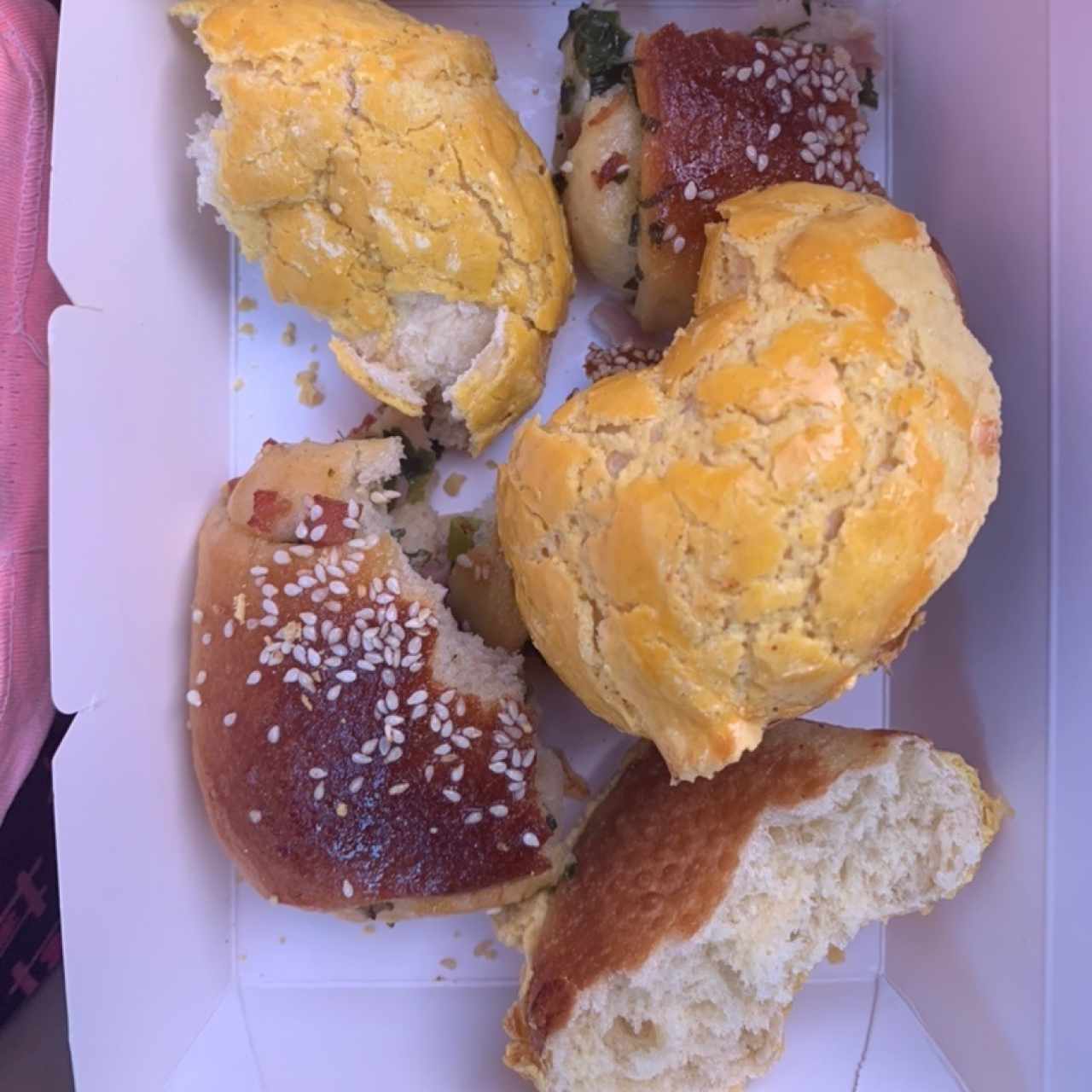 pan de piña y pan de jamón